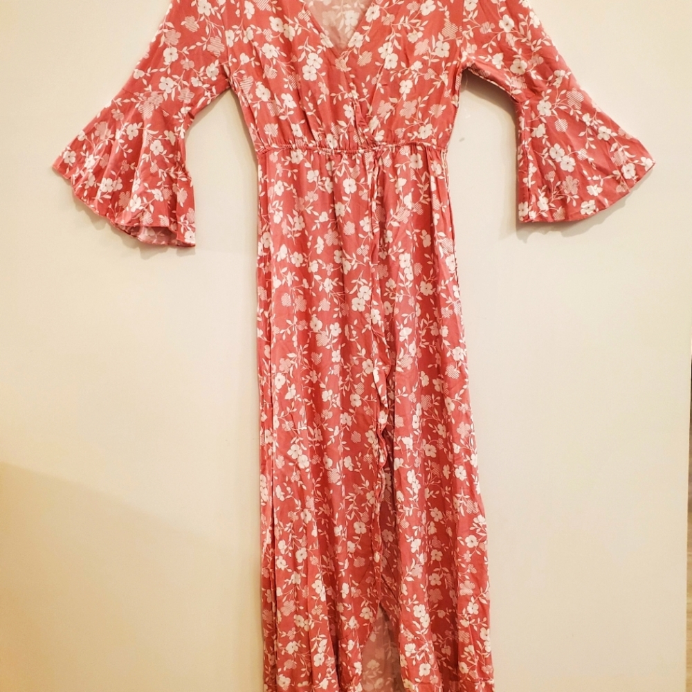 Nordstrom Rack NWT Velvet Torch Los Angeles Boho maxi dress Size L